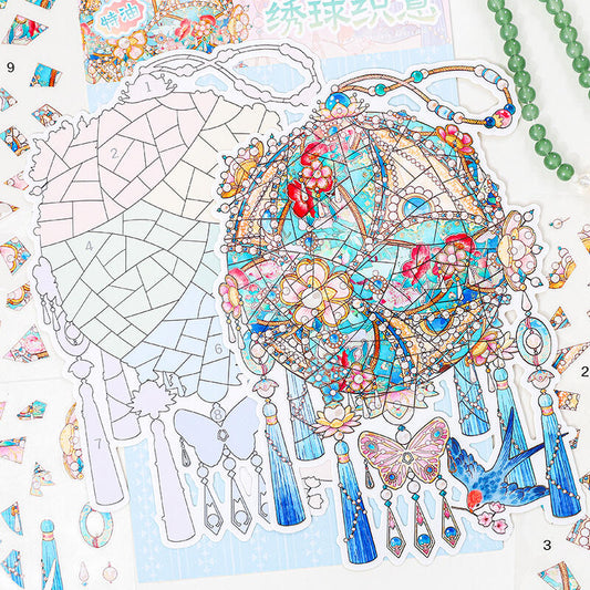 【Puzzle】 3D DIY Relaxing Sticker - 3 Scene Stickers (18.2*28.9cm)