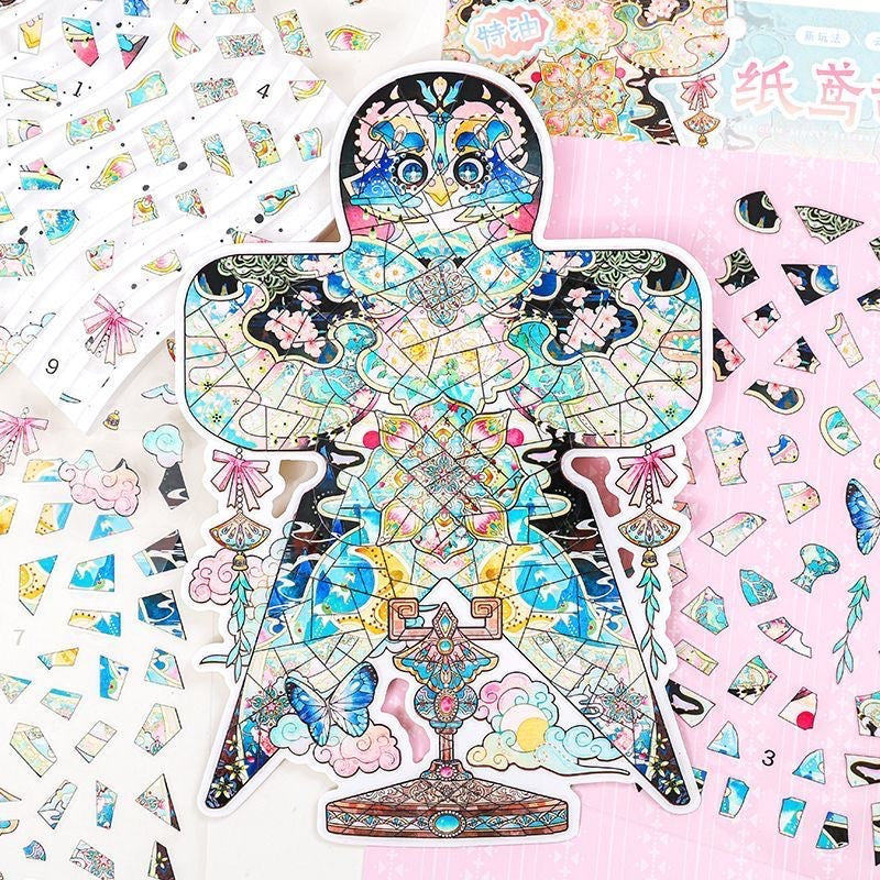 【Puzzle】 3D DIY Relaxing Sticker - 3 Scene Stickers (18.2*28.9cm)