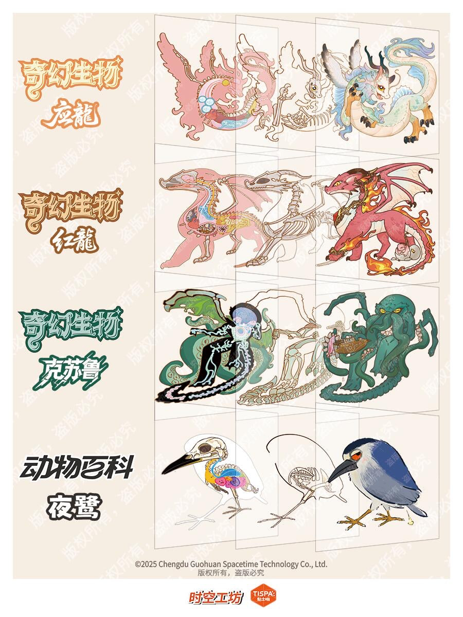 【Anatomical Restoration Series】 3D DIY Sticker - 4 Scene Stickers