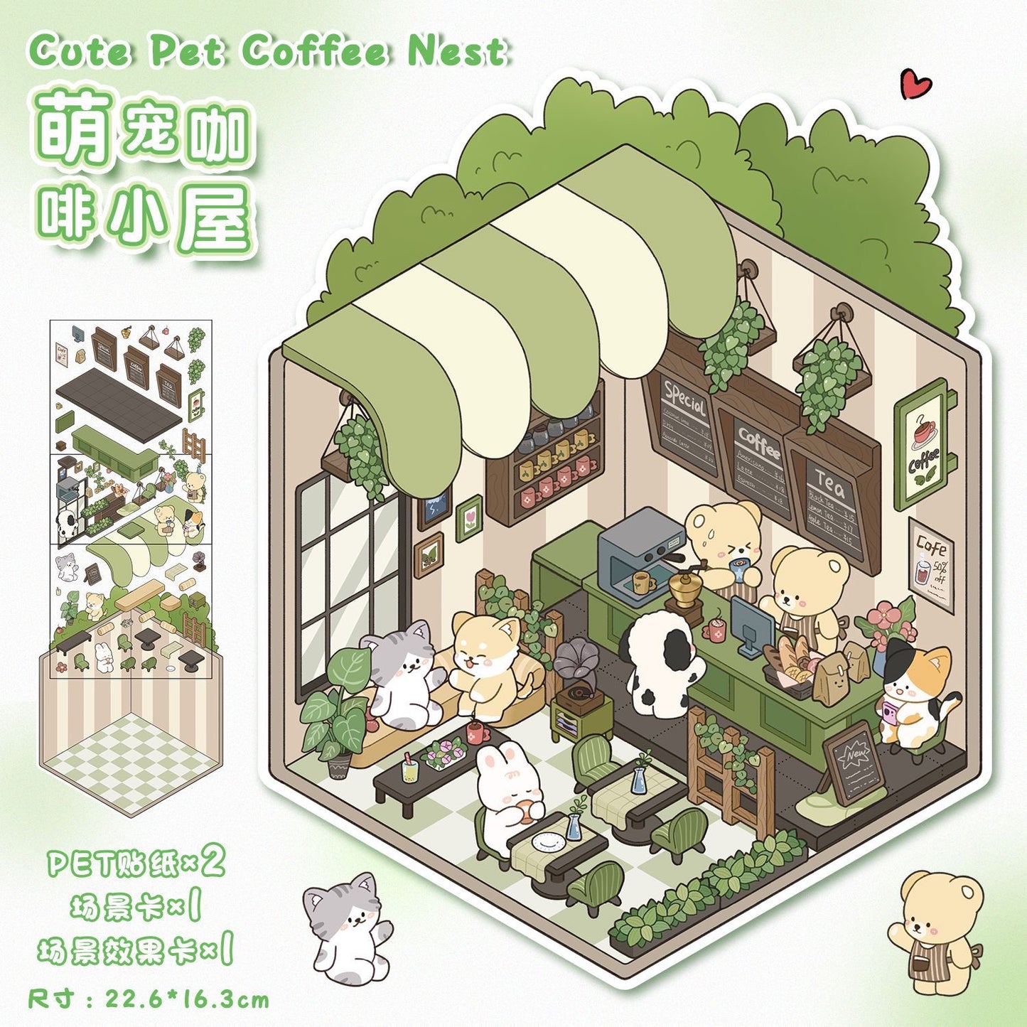 16 Beginner Relaxing Scene Sticker Sets