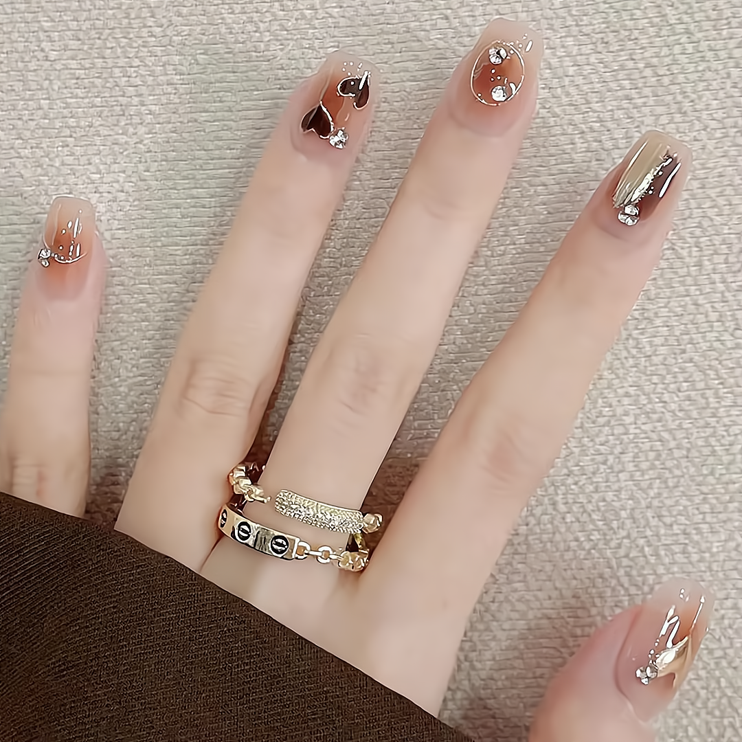 Iced Tea Sweetheart Press-On Nails