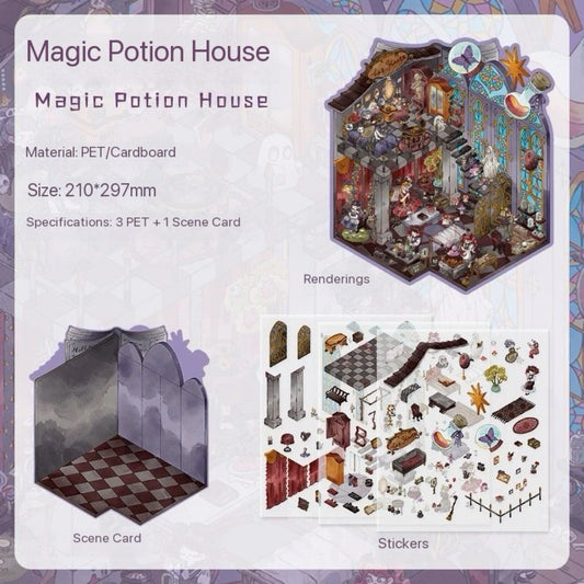 Horror Halloween Series Big Size DIY 3D Sticker -- 2 sets Horror Stickers