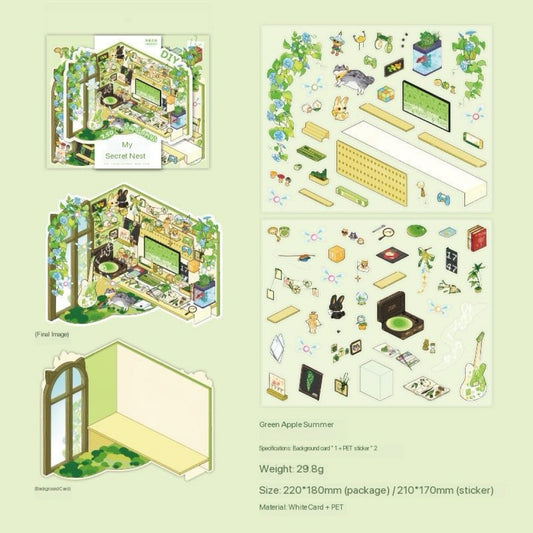 My Secret Cozy Space DIY Colorful Stickers