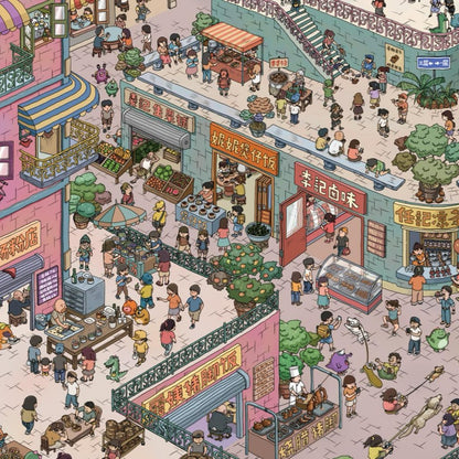 【Alive Alley】Mega size funny 3D Scene Sticker (30.1*42.4cm)