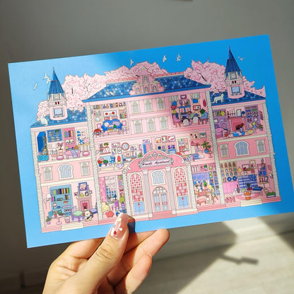 【Hard & easy】3D DIY Miniature Sticker - 3 Scene Stickers