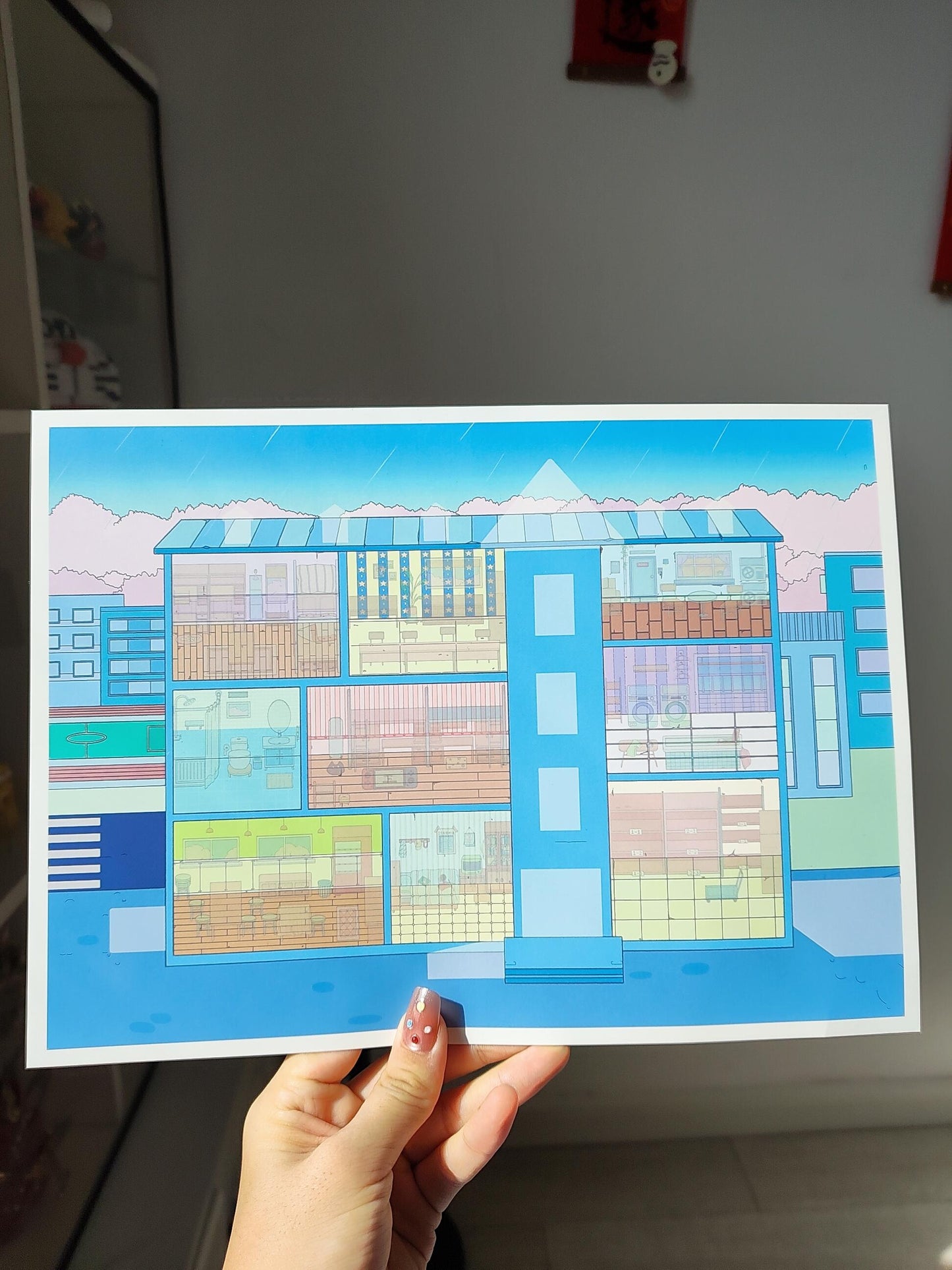 【Hard & easy】3D DIY Miniature Sticker - 3 Scene Stickers