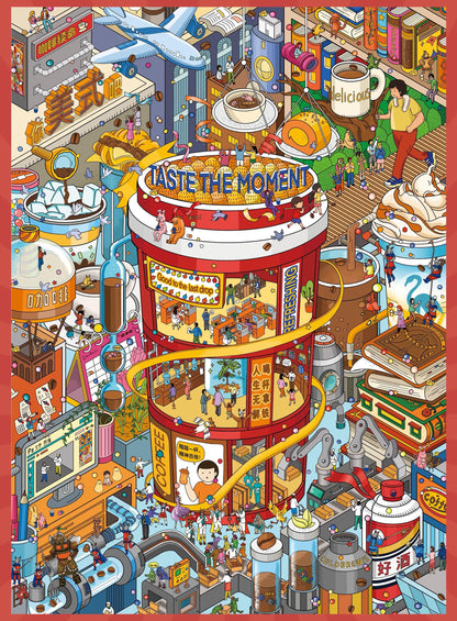 【American Style】Super Large 3D DIY Scene Sticker (21*33.7cm)