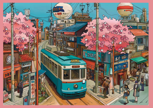 【Cherry Blossom】 3D DIY Scene Sticker (29.7*21cm)