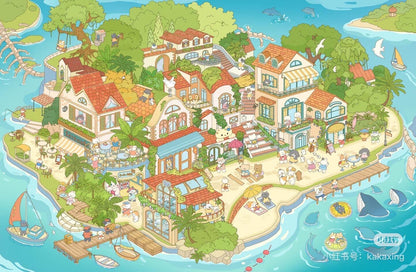 【Dreamscape Haven】Beautiful Miniature Sticker - 4 Scene Stickers