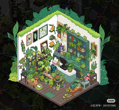 【Dreamscape Haven】Beautiful Miniature Sticker - 4 Scene Stickers