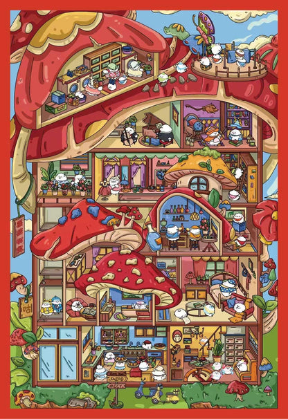 【Chick】All in 5 pcs--3D sticker - 5 Scene Stickers (13.6*20cm)