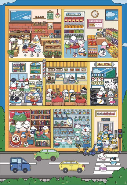 【Chick】All in 5 pcs--3D sticker - 5 Scene Stickers (13.6*20cm)