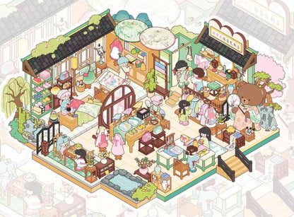 【D5】3D DIY Miniature Sticker - 6 Scene Stickers