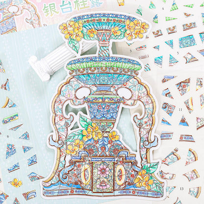 【Puzzle】 3D DIY Relaxing Sticker - 3 Scene Stickers (18.2*28.9cm)