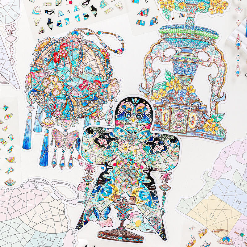 【Puzzle】 3D DIY Relaxing Sticker - 3 Scene Stickers (18.2*28.9cm)