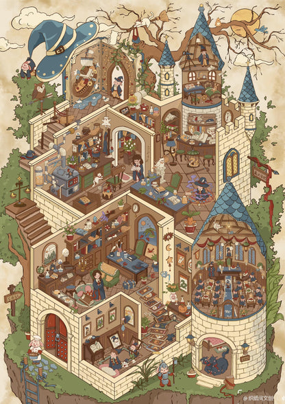 【Detective Series】3D DIY Sticker - 2 Scene Stickers (25*35cm)