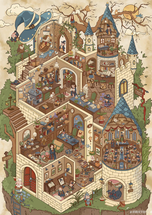 【Detective Series】3D DIY Sticker - 2 Scene Stickers (25*35cm)