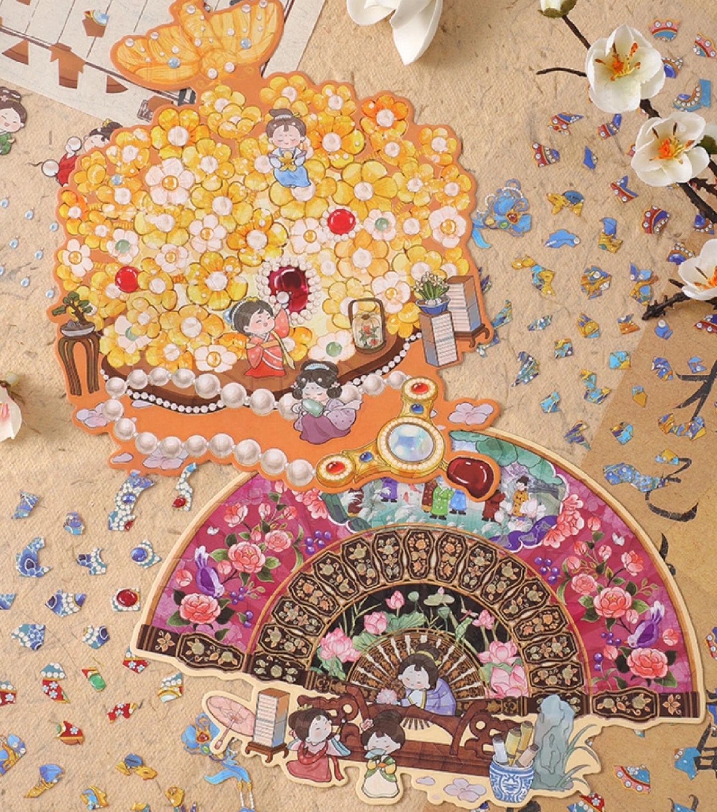 【Puzzle】All in 4 Sets Stickers (19*29cm)