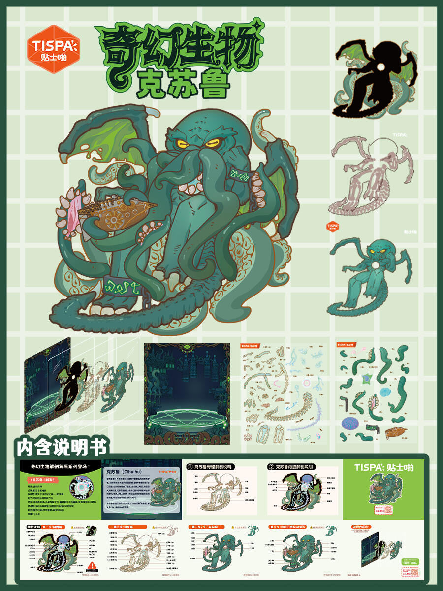 【Anatomical Restoration Series】 3D DIY Sticker - 4 Scene Stickers