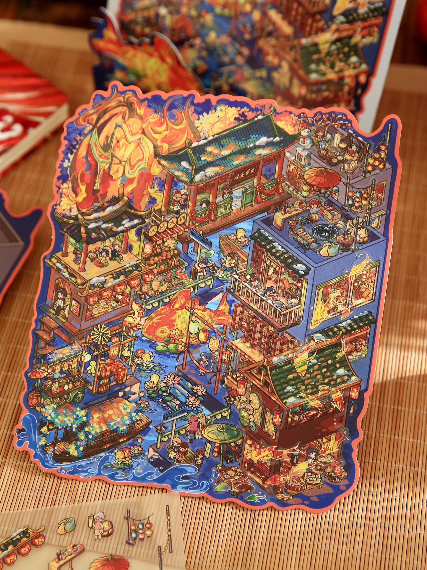 【This Year】3D DIY Sticker - 2 Scene Stickers (16*19cm)