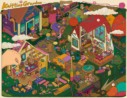 【D7】3D DIY Magic Scene Sticker - 4 Miniature Stickers