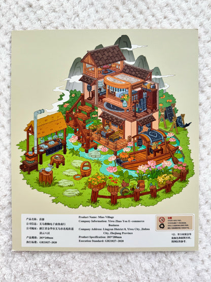 【D8】3D DIY Scene Sticker - 3 Miniature Stickers