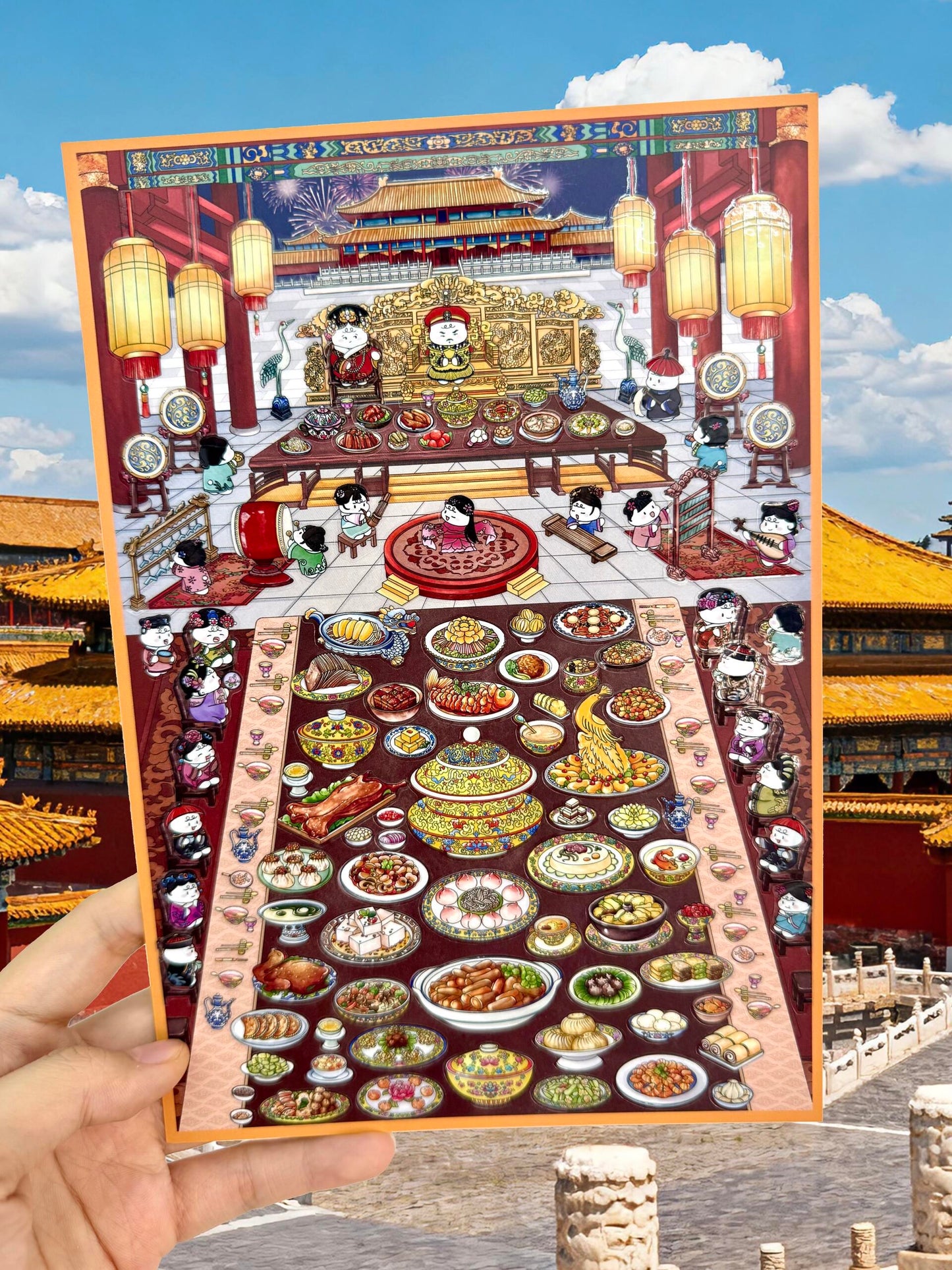 【D9】3D DIY Scene Sticker - 6 Miniature Stickers