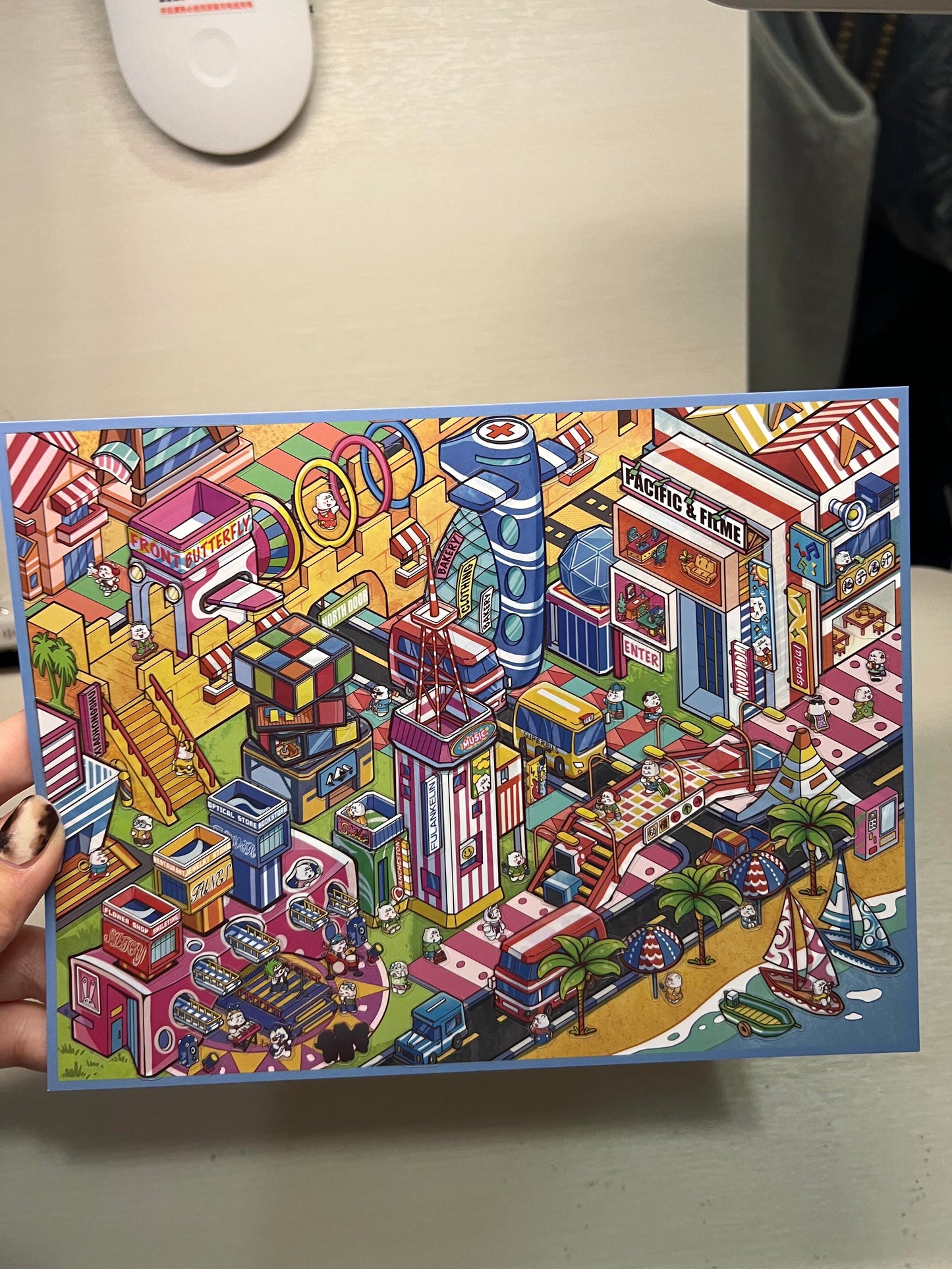 【D9】3D DIY Scene Sticker - 6 Miniature Stickers