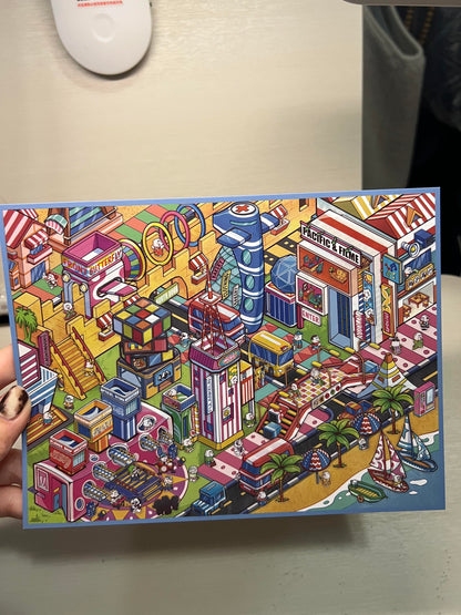 【D9】3D DIY Scene Sticker - 6 Miniature Stickers