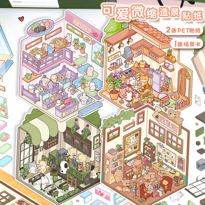 16 Beginner Relaxing Scene Sticker Sets