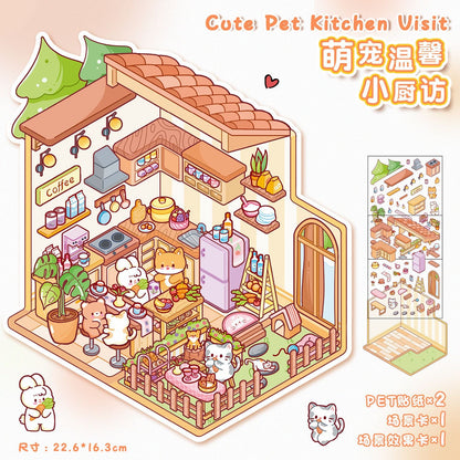 16 Beginner Relaxing Scene Sticker Sets