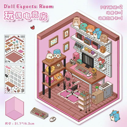 16 Beginner Relaxing Scene Sticker Sets