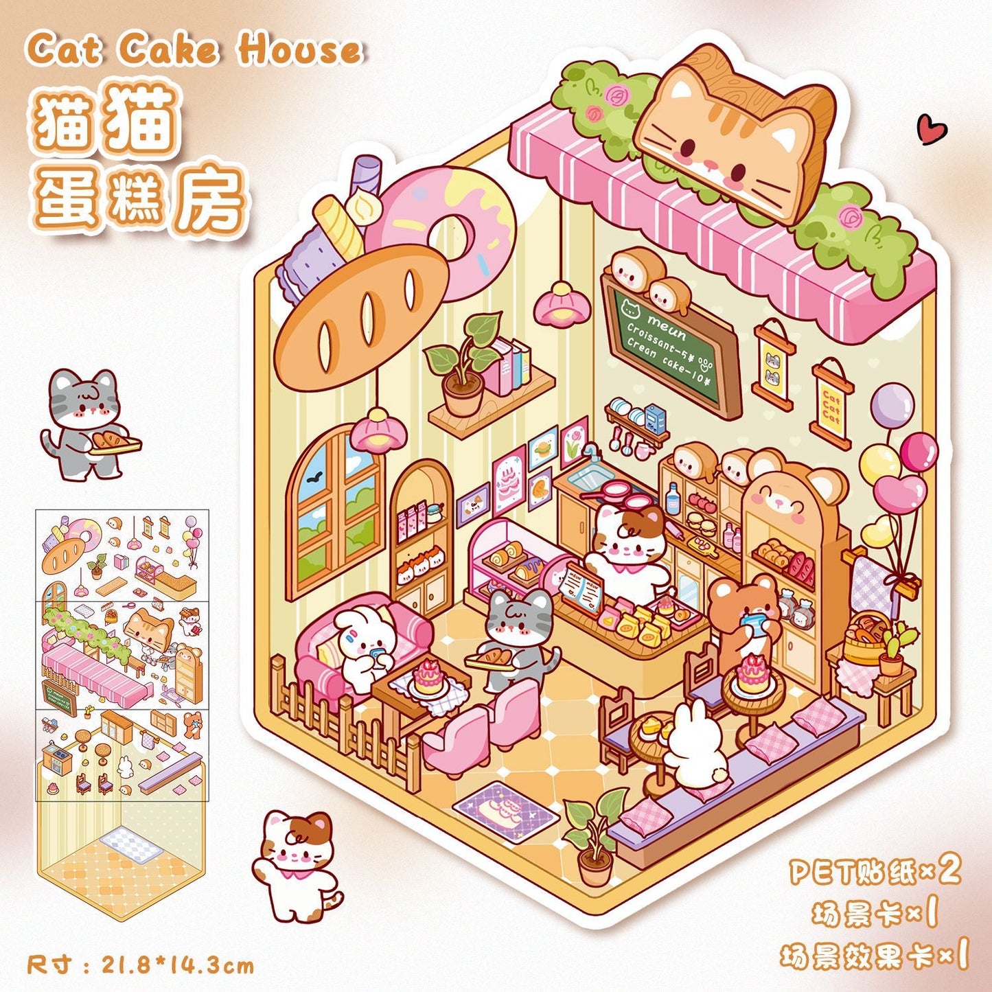 16 Beginner Relaxing Scene Sticker Sets