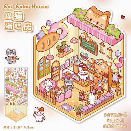 16 Beginner Relaxing Scene Sticker Sets