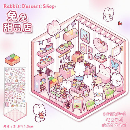 16 Beginner Relaxing Scene Sticker Sets