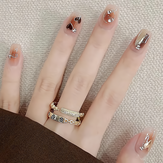 Iced Tea Sweetheart Press-On Nails