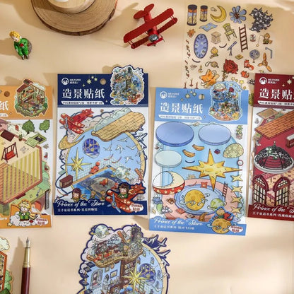 Little Prince Theme Beautiful 3D stickers