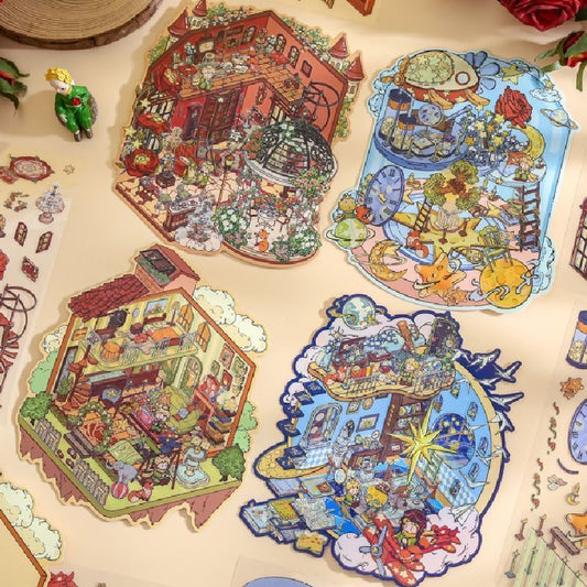 Little Prince Theme Beautiful 3D stickers