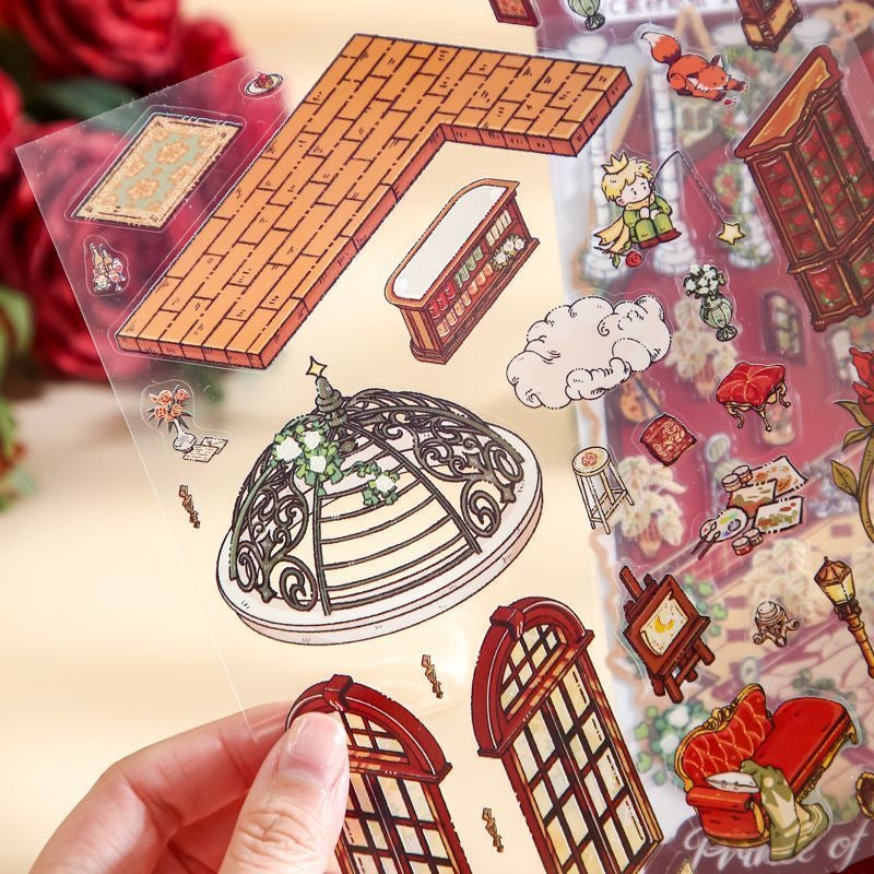 Little Prince Theme Beautiful 3D stickers