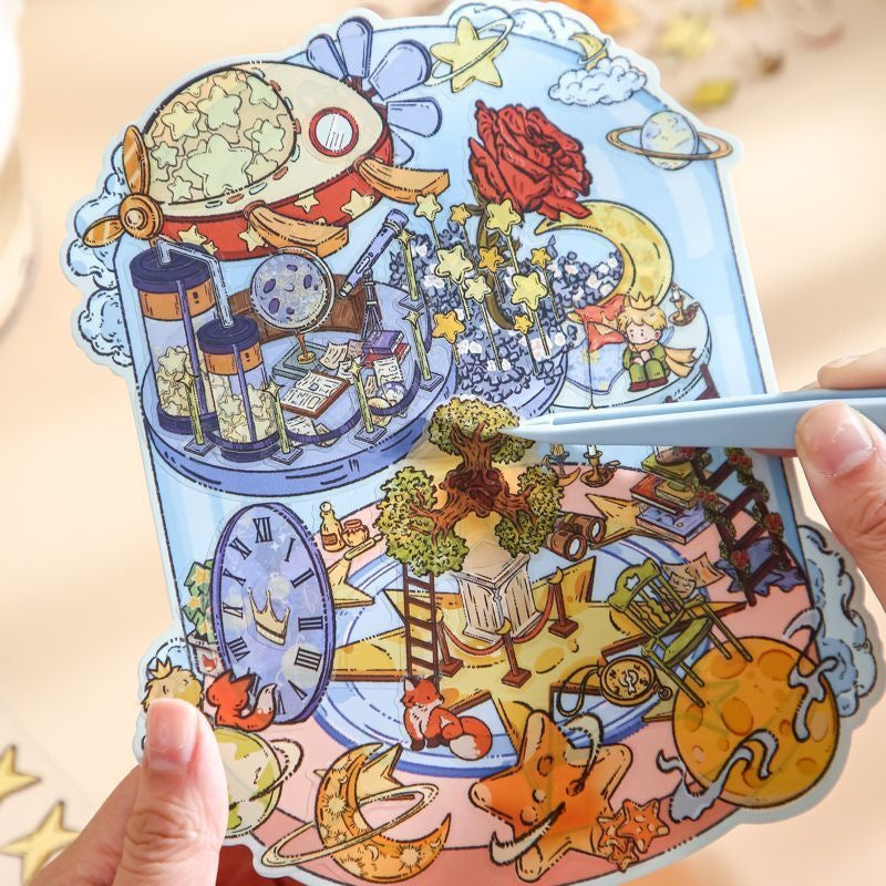 Little Prince Theme Beautiful 3D stickers