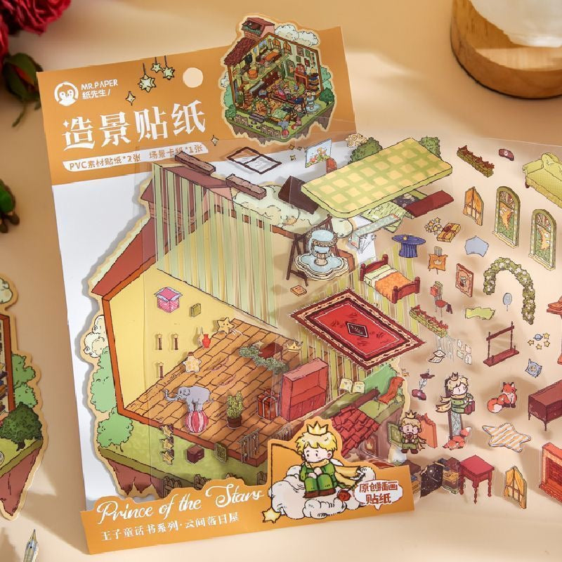 Little Prince Theme Beautiful 3D stickers