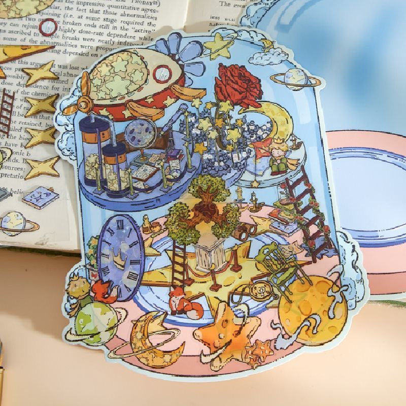 Little Prince Theme Beautiful 3D stickers