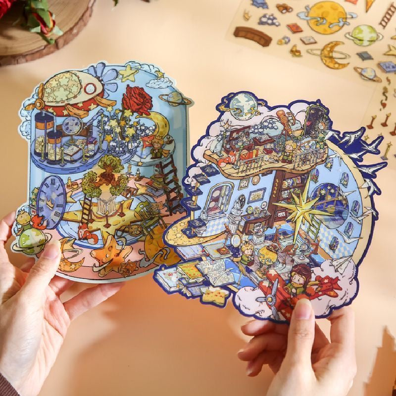 Little Prince Theme Beautiful 3D stickers