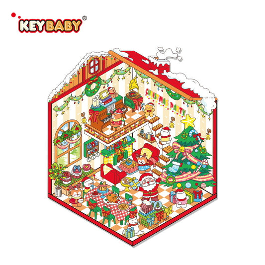 Christmas DIY 3D Cute Miniature Scene Sticker