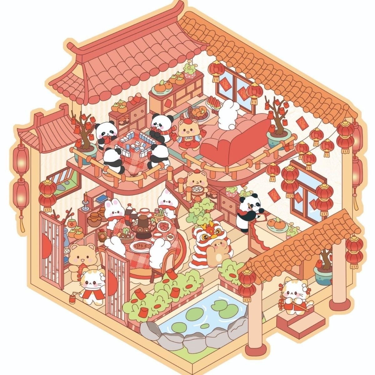【D1】11 Adorable Miniature Scene Stickers – Relax & Relieve Stress