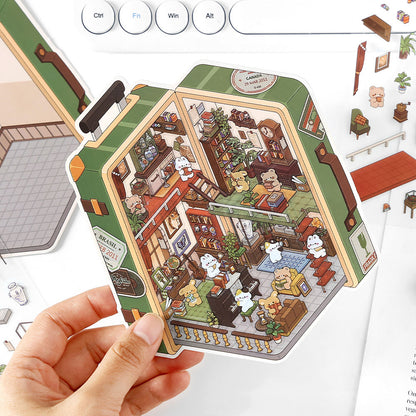 【Open Today】3D DIY Relaxing Miniature Sticker - 4 Scene Stickers