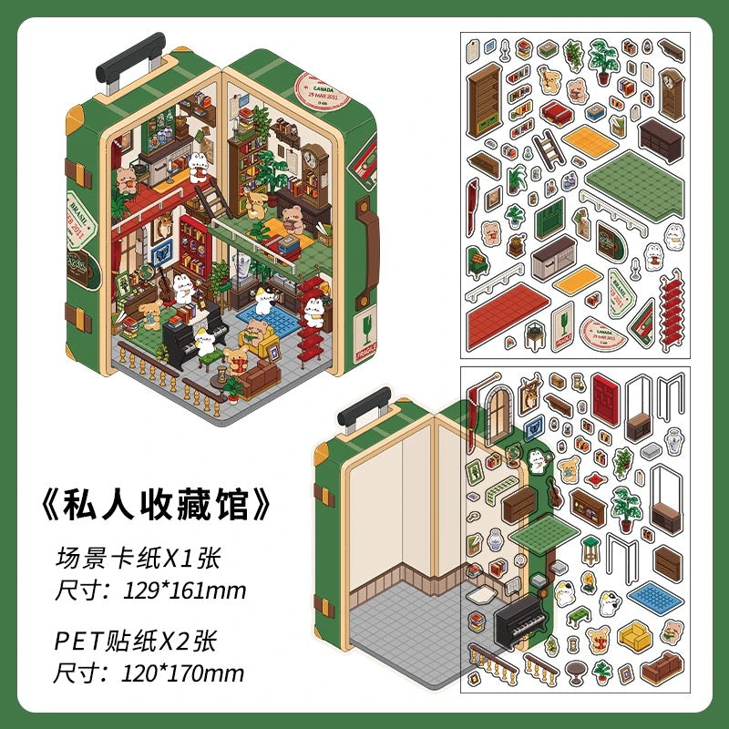 【Open Today】3D DIY Relaxing Miniature Sticker - 4 Scene Stickers