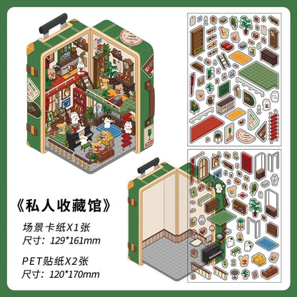 【Open Today】3D DIY Relaxing Miniature Sticker - 4 Scene Stickers