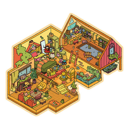【Cozy Cottage】Cozy 3D DIY Miniature Sticker - 2 Scene Stickers