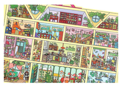 【Open Today】Foldable Large Big size 3D DIY Miniature relaxing Sticker - 2 Scene Stickers(29.5*18cm)